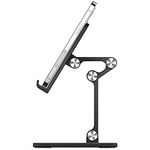 elago M5 Phone Stand – Adjustable Cell Phone Holder for desk Compatible with All Smartphones (Black)