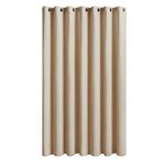 Topfinel Blackout Curtains Eyelet Thermal Insulated Beige Door Curtain for Livingroom 90x90 Curtains Kids Bedroom Curtains W228 x L228 CM,1 Panel