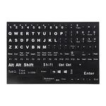 Mobestech 1 Sheet Keyboard Sticker Replacement English Universal Keyboard Letter Decal Keyboard Language Sticker Laptop Keyboard Sticker