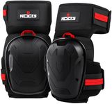 NoCry Professional Gel Knee Pads for Work — Heavy Duty Anti-Slip Cap, Extra Dual-Layer Foam and Cushion, Reinforced Adjustable Non-Slip Straps, Built-in Hangand Pull Loops, Fits Men Women, Black