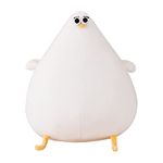 NatureMan Cute Seagull Fat Chicken Plush Toys, Funny Fat Chicken Plush Stuffed Animal Cartoon Chicken Pillow Creative Gift for Boys Girls Festival Gifts (10.23in)