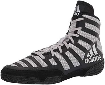 adidas Varner Wrestling Shoe, Black/Grey/Grey, 10.5