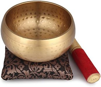 Zap Impex Beautiful new hand hammered brass singing bowl Tibetan meditation yoga singing bowl 5 inch