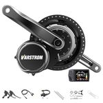 Varstrom TSDZ Mid Drive Kit with Battery TSDZ2B 36V250W TSDZ8 48V750W 48V500W Electric Bike Conversion Kit Torque Sensor Mid Drive Motor with Display for 68-73mm Bottom Bracket MTB