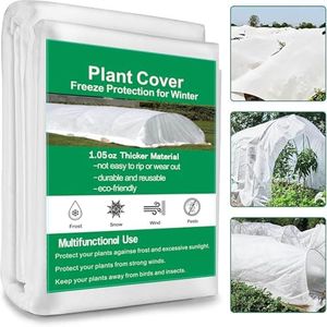 Plant Covers Freeze Protection, 10ft x 32ft 1.05oz/yd² Reusable Floating Row Cover, Frost Cloth for Outdoor Plants, Breathable Frost Blanket for Winter Cold Weather & Pest Protection