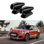 DWARFOO Deer Whistles, Deer Whistles for Vehicles with Rubber Pads, 2 Piece Set of Deer Whistles Warning Device for Car, Deer Repellent Devices Animal Alert Fit for Cars and Motorcycles