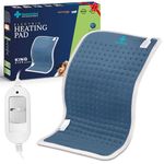 HEATRONICS® Heating Pad for Back Pain & Period Cramps | XL Size | Analog | Electric Heating Pad for Back, Neck, Leg & Shoulder Pain Relief