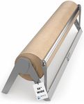 Bryco Goods 36" Paper Roll Dispenser and Cutter, Wall Mountable & Non-Slip Tabletop, Heavy-Duty Steel Frame – Kraft, Butcher, Freezer, Wrapping Paper Holder – for Home, Office, Craft Projects