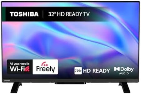 Toshiba 32" WV2553DB HD Ready Smart VIDAA TV, HDR, Freely, Disney plus, Prime Video, Netflix, Dolby Audio, Works with Alexa, Works with Google Assistant, VIDAA Voice 2025