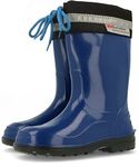 Lemigo Kim Kids Boys Girls Childrens Wellington Boots Rainy Snow Wellies (6 UK Child, Blue, numeric_6)