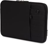 SwissGear Padded Zippered Laptop Sleeve, Micro-Twill Laptop Case with Zippered Front Compartment & Fleece Lining 16-Inch