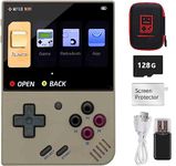 Miyoo Mini Plus Handheld Game Console, 3.5 Inch IPS 640x480 Screen，128G TF Card with 15000 Classic Games,Support WiFi Hotspot Mode Matchmaking with Storage Case…