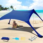 CUUPO 7×7 FT Beach Tent Sun Shelter