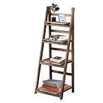 ECOMEX 4 Tier Ladder Shelf, Wooden 