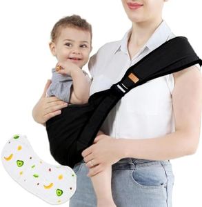 Zurligi Baby Carrier Toddler Sling Multifunction Ergonomic, with Burp Towel Lightweight Baby Carrier Sling, Adjustable Size Breathable Easy to Wear for Shopping Travel