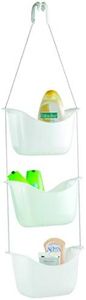 Umbra Bask Shower Caddy, 11-1/4" x 5-1/4" x 36-1/2" h, Off-White