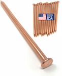 12 Pack USA Made! Copper 4 Inch Long Nail Spikes, Kills Trees Stumps Roots Reliable