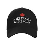 Fashionable Baseball Cap Make Canada Great Again Classic Truck Driver Hat, Black, 0