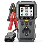 TOPDON ArtiLink500B OBDII Code Reader & Car Battery Tester 2-in-1, Full OBD 2 Function, Automotive 12V Battery Tests & 12V/24V Cranking Tests/Charging Tests, I/M Readiness, Data Printing, Free Update