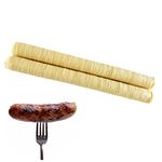 2 Sausage Casing Ham Sausage Casing, Hot Dog Collagens Casing, Collagens Drying Sausage Casing, Collagens Casings for Flavorous Sausages Ham, Smoked Sausage, 14mx26mm