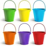 Colorlaza Small Metal Buckets with 