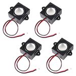 ACEIRMC 4pcs Speaker 3 Watt 8 Ohm Mini Speaker 8ohm 3w Loundspeaker Micro Speaker for Arduino with JST-PH2.0 Interface for Small Electronic Projects 3.3V 5V (3 Watt 8 Ohm)