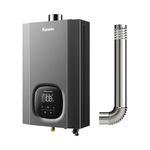 Ranein Natural Gas Tankless Water Heater with Vent Pipe, Indoor Max 4.3 GPM, 100,000 BTU Instant Hot Water Heater