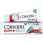 Corsodyl Gum+ Breath & Sensitivity Toothpaste Whitening 75ml