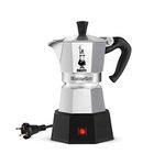 Bialetti Moka Elettrika Coffee Machine/Electric Espresso Maker/Percolator/Filter Coffee Maker: (2 cups-100ml) Italian Made