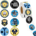 Geyee 1000 Pcs Police Stickers Fire