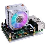 GeeekPi ICE Tower Cooler for Raspberry Pi, RGB Cooling Fan with Heatsink for Raspberry Pi 4 Model B & Raspberry Pi 3B+ & Raspberry Pi 3 Model B