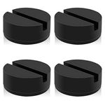 HXXF Jack Stand Pads Adapter 3 Ton Universal Rubber Slotted Frame Rail Pinch welds Protector for Jack Stand (4 Pack)