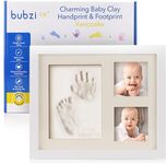 Baby Handprint and Footprint Makers Kit Keepsake For Newborn Boys & Girls, Baby Girl Gifts & Baby Boy Gifts, New Mom Baby Shower Gifts, Baby Milestone Picture Frames Baby Registry, Nursery Decor