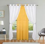 Nicetown Home Fashion Blackout Curtains Whites