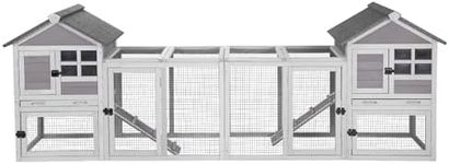 Aivituvin 103.2" L Rabbit Hutch Ind