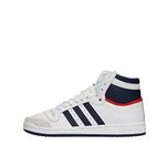 Adidas Top Ten Hi, Unisex Adults' Basketball Shoes, White (neo White S08/new Navy Ftw/collegiate Red), 7.5 UK (41 1/3 EU)