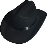 New Child Country Black Cowboy Cow Boy Felt Costume Hat