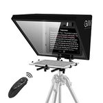 GVM Teleprompters for ipad Tablet DSLR Camera Portable 18'' Teleprompter Kit with Remote Control & App,Solid Aluminum Constructions,Colorless Spectroscope,Ultra HD Wide-Angle Lens