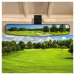 10L0L New Golf Cart Rear View Mirror, 16.5" Extra Wide 180 Degree Panoramic Rear View Mirror for Golf Carts As EZGO, Club Car, Yamaha