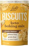 Livlo Keto Biscuit & Bread Mix - Low Carb & Gluten Free Baking Mix - 2g Net Carbs - Fast, Easy and Delicious Keto Friendly Food - 10 Servings - Classic Butter Biscuits