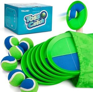 Toss and Catch Ball Set for Toddlers, Kids and Adults - 6 Pack - Kids Toys Outdoor Indoor - Sturdy & Water-Resistant, Great Game for Beach, Pool and Yard - Classic Gift for Boys Girls