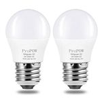 LED Refrigerator Light Bulb, ProPOW 40W Equivalent 120V A15 Fridge Bulbs 5 Watt Daylight White 5000K E26 Medium Base, Energy Saving Freezer Ceiling Home Lighting, Not-Dim, Waterproof, 2 Pack