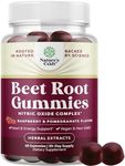 Flow Boosting Beet Root Gummies - Invigorating Beet Gummies for Adults Nitric Oxide Energy & Heart Health Support with Grapeseed Pomegranate & Vitamin B12 - Vegan Non-GMO & Gluten Free (1 Month)