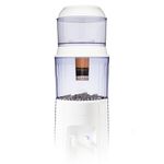 Santevia Gravity Water System-Dispenser Model-Alkaline & Fluoride Filter | At Home Water Filter that Makes Water Alkaline and Adds Minerals | Chlorine and Fluoride Filter