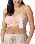 Kindred Bravely Sublime Hands Free Pumping Bra | Patented All-in-One Pumping & Nursing Bra with EasyClip (Pink Heather, Medium)