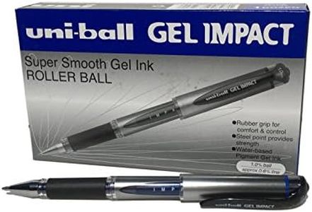 Uni-Ball Impact UM 153S Gel Pen, Blue (Pack of 12)