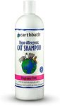 earthbath, Hypoallergenic Cat Shampoo - Fragrance Free Cat Shampoo for Allergies and Itching, Made in USA, Cruelty Free Cat Wash, Gentle & Soothing Kitty Shampoo - 16 Oz (1 Pack)