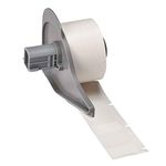 Brady M71-103-427 1" Width x 1.25" Height White/Translucent Color B-427 Self-Laminating Vinyl Labels With Matte Finish For BMP71 Label Printer (250 Per Roll)