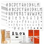 1136 PCS Alphabet Number Stickers, 