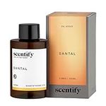 Santal Aroma Oil Scent for Oil Diffusers by Scentify - Luxurious Aroma Oil with Iris, Amber, Sandalwood, Cedar Scents - Relaxing Aromatherapy Diffuser Fragrance Non-Toxic & Pet-Friendly 3.4 oz